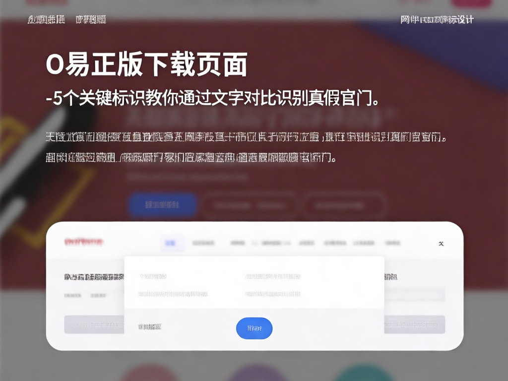 真假页面文字对比示例
